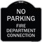 Signmission No Parking No Parking Fire Department Connection Heavy-Gauge Aluminum Sign, 18" x 18", BS-1818-23670 A-DES-BS-1818-23670 - alternate 1